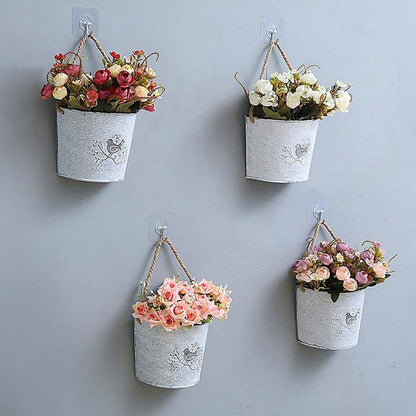 Provence Rustic Bucket Decorative Vase