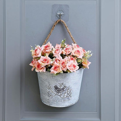 Provence Rustic Bucket Decorative Vase