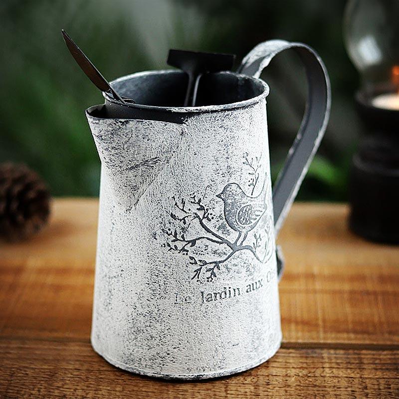 Provence Rustic Milk Jug Decorative Vase — Decorative Vase (view 2)