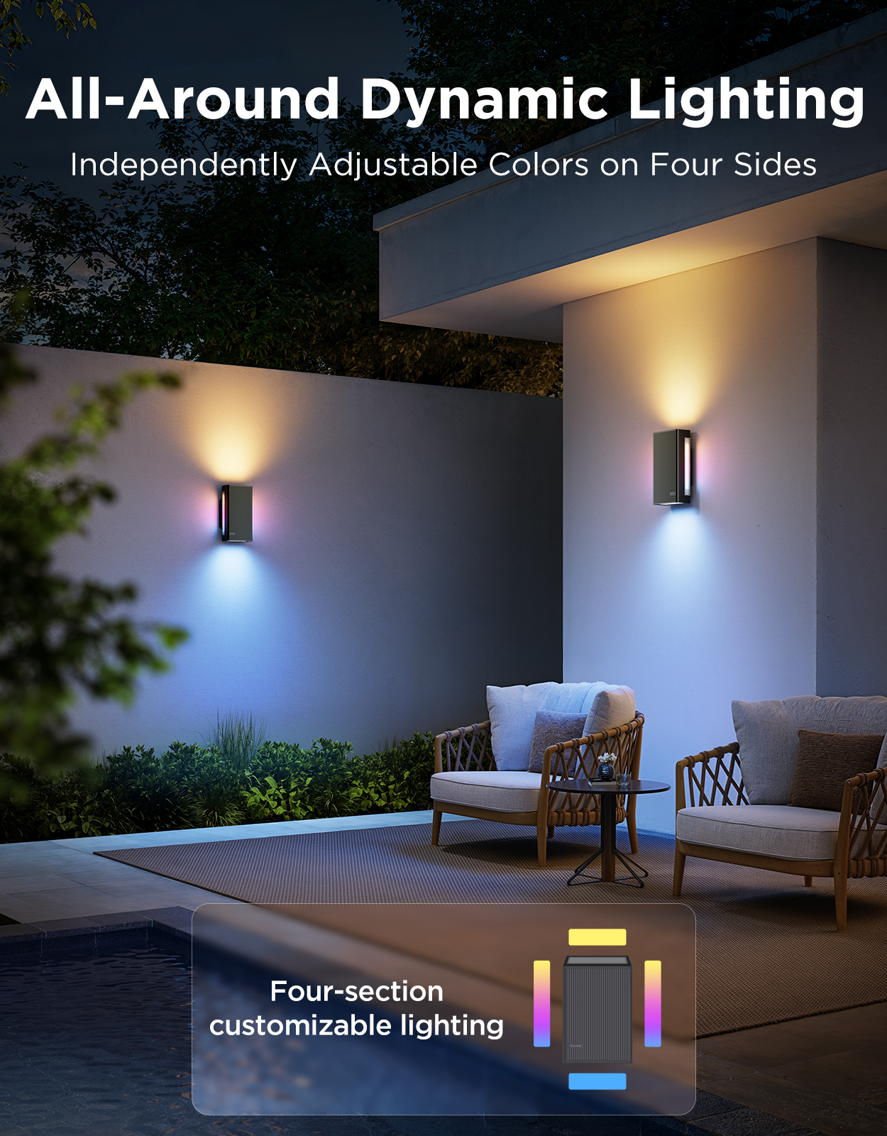 Refurbished Govee Outdoor UpDown Wall Light