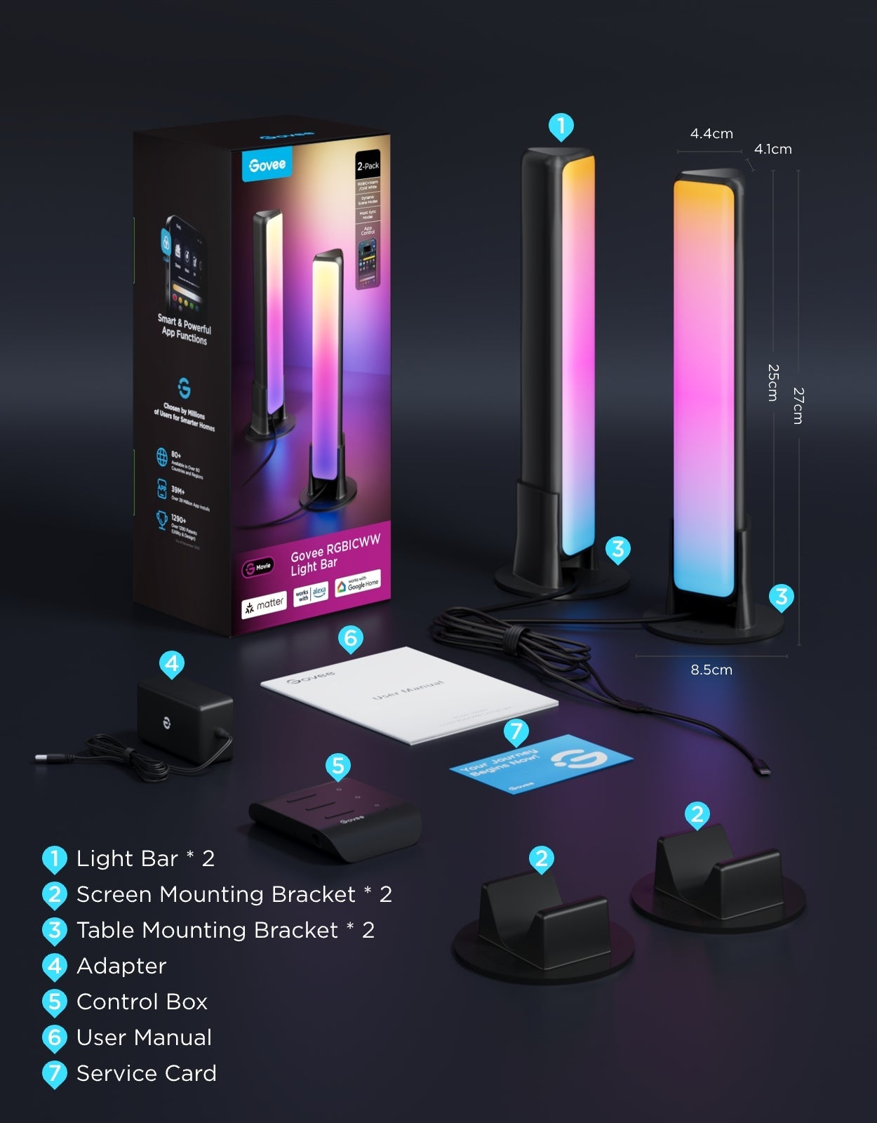 Govee RGBICWW Light Bar