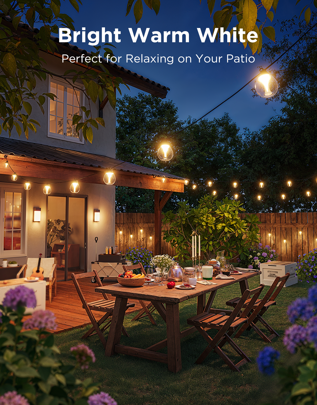 Refurbished Govee Outdoor Clear Bulb String Lights