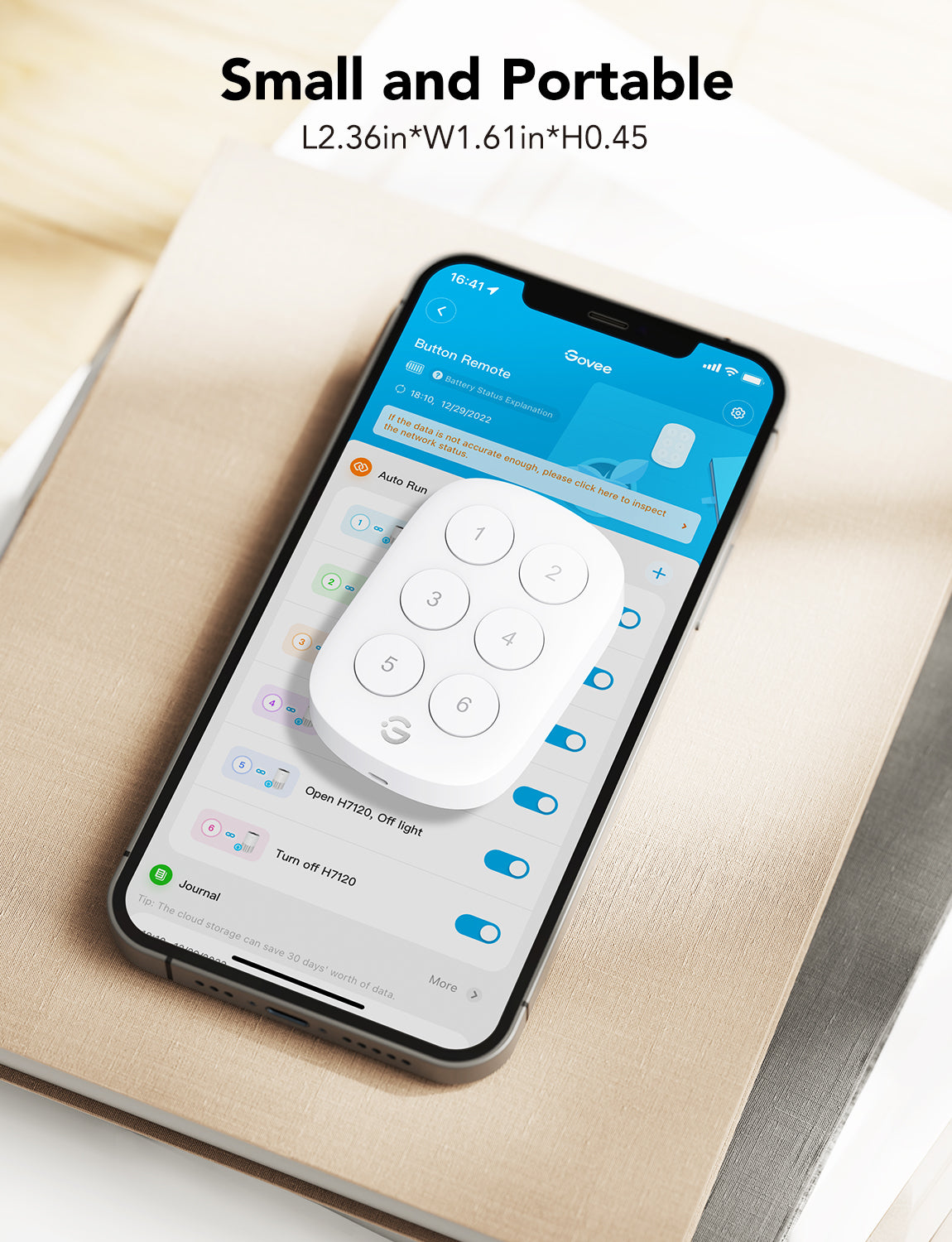Refurbished GoveeLife Wireless Mini Smart 6 Button Sensor, Group Control Devices