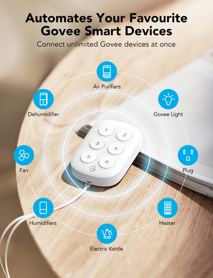Refurbished GoveeLife Wireless Mini Smart 6 Button Sensor, Group Control Devices