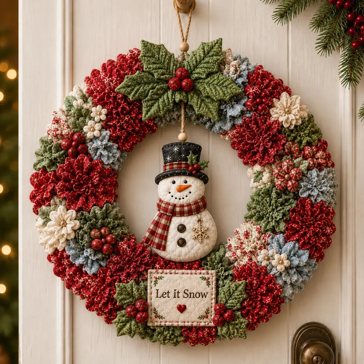 🧡⏰LAST DAY 49% OFF - 3D Fabric Poke Wreath DIY Kit 🎄🧡 (Video Tutorial & Finished Wreath Reference Included ✨ Beginner-friendly)