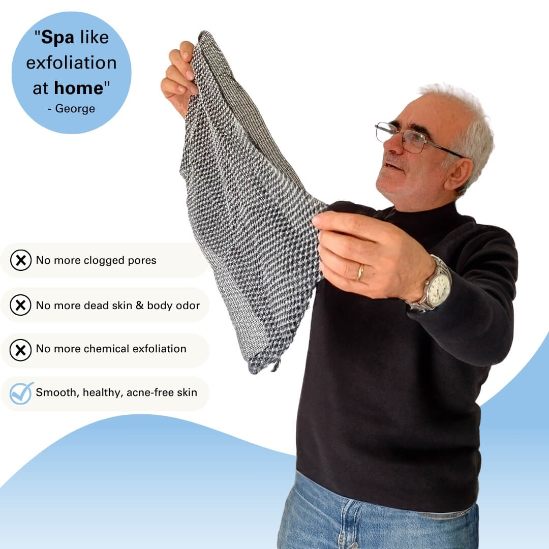Tryzovira Exfoliating Antibacterial Shower Towel