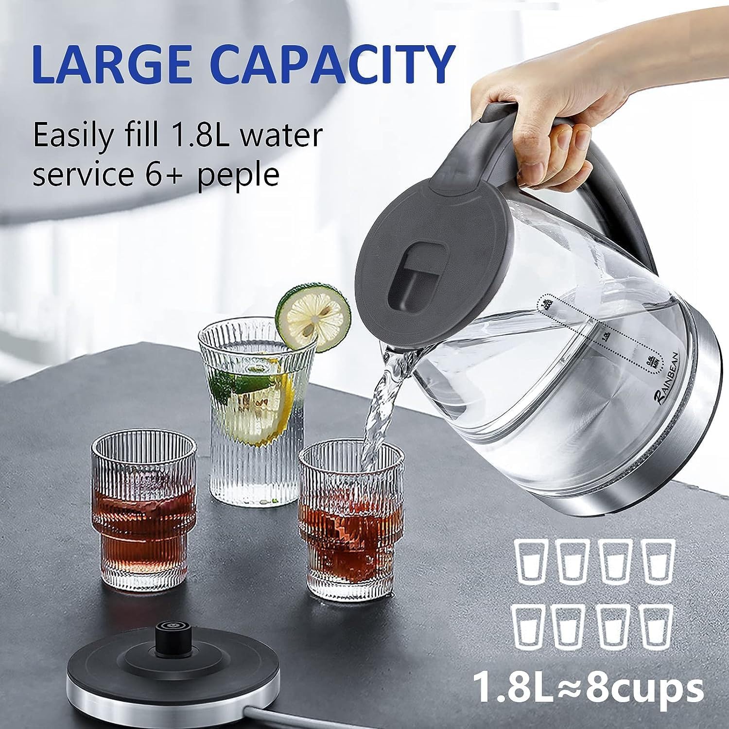 GlowBoil Electric Kettle — home decor (view 3)