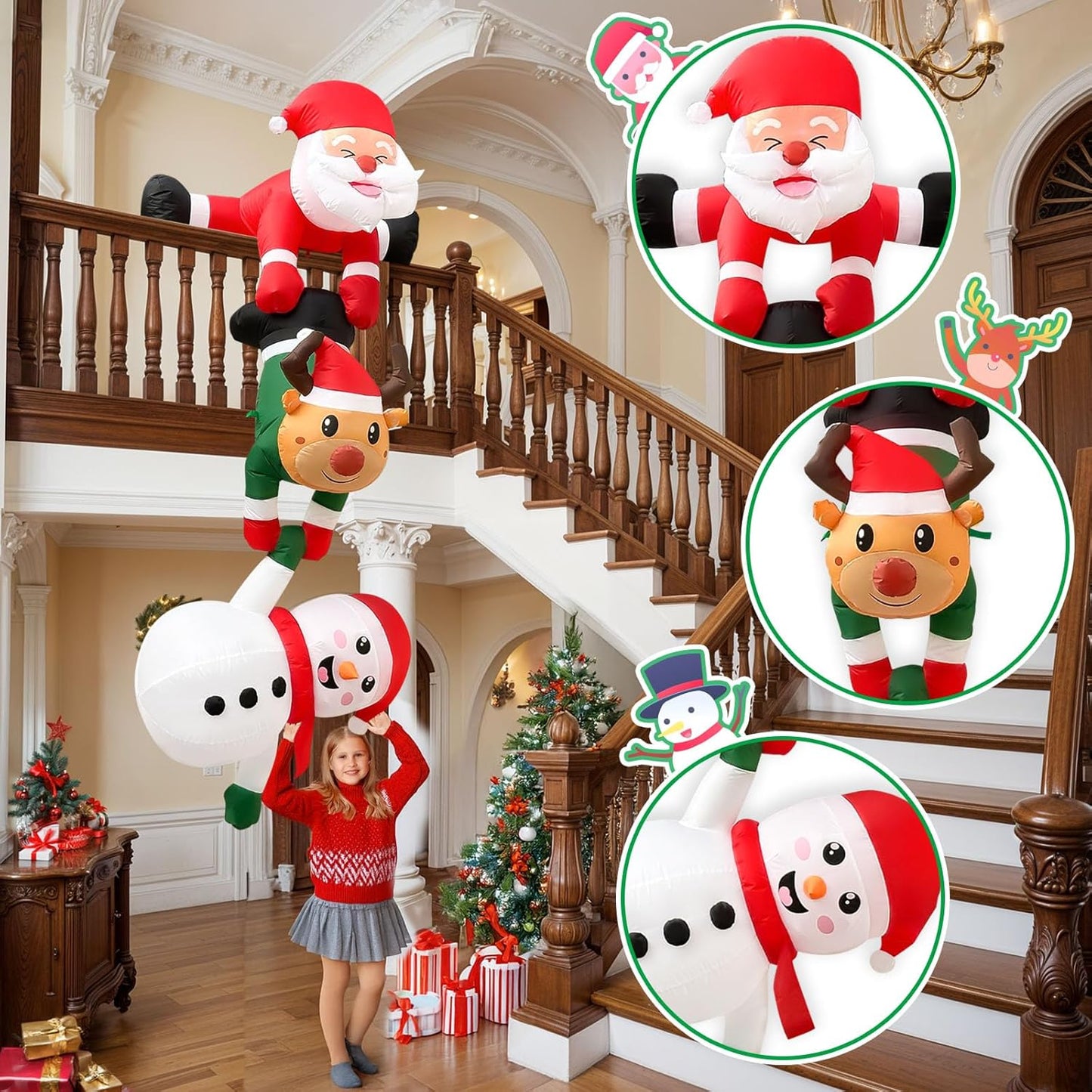 Festive Climbing Santa Fun