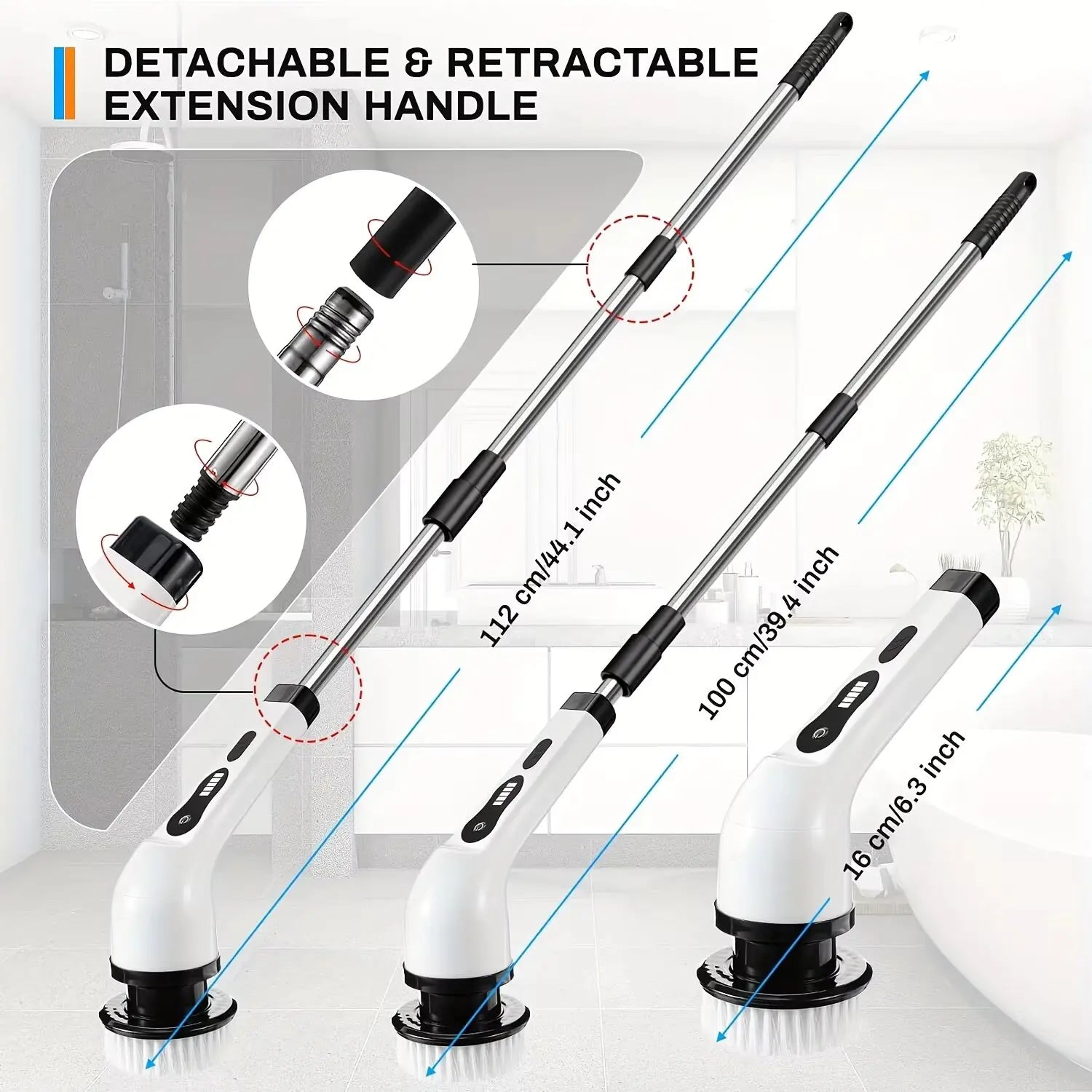 9 in 1 Spin Cleaning Brush — home decor (view 5)