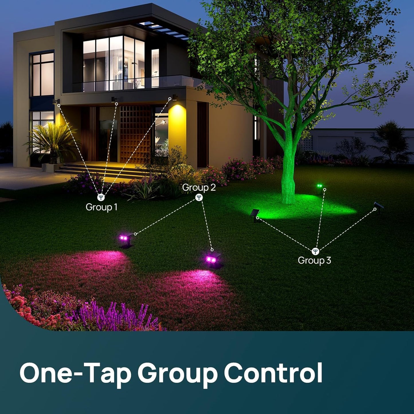 Linkind Smart Solar Spotlights