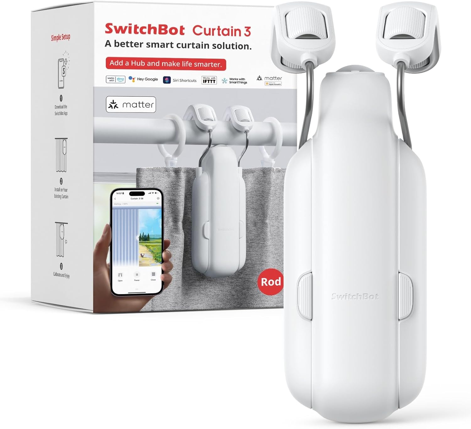 Smart Curtain Opener — home decor