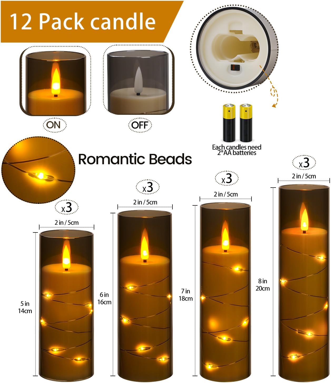 Charming Glow Flameless Candles