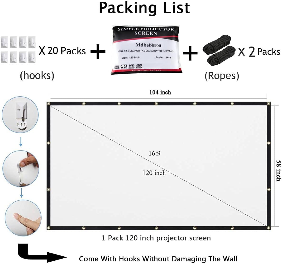 Foldable Home Theater Screen