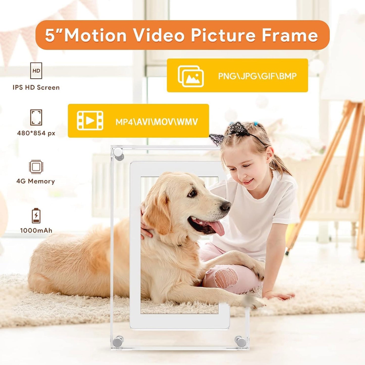 Acrylic Motion Memory Video Frame