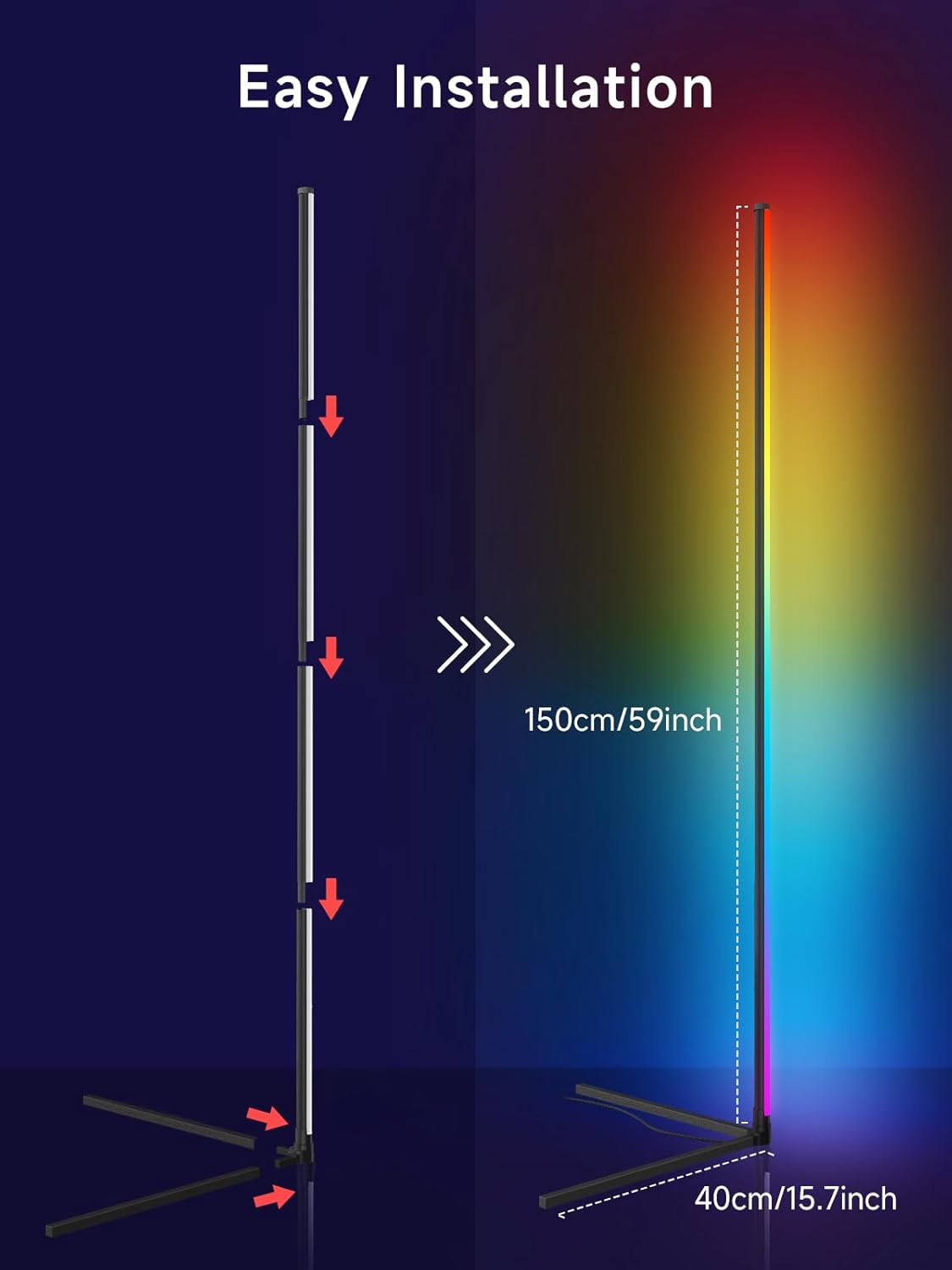 Vibrant Mood Corner Lamp