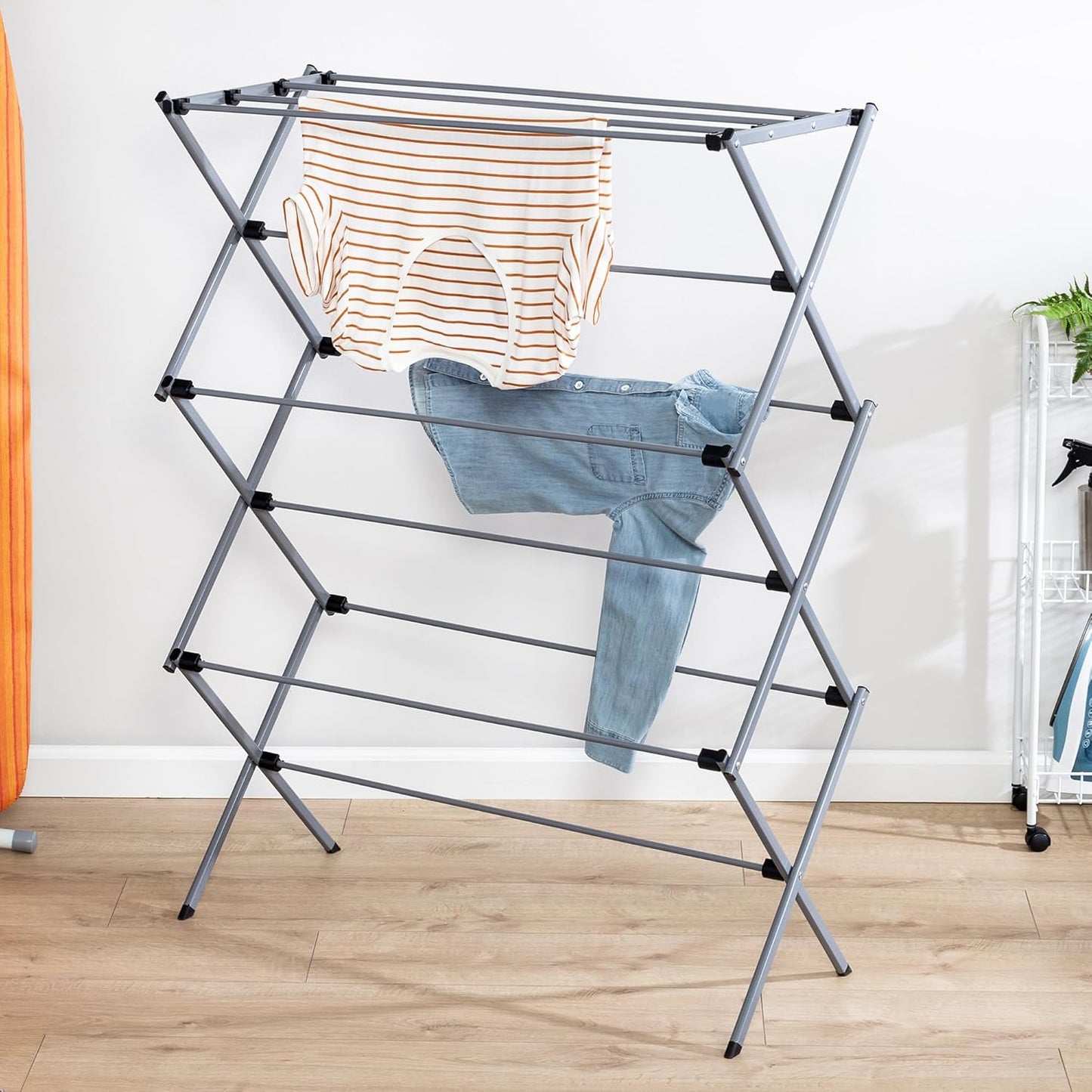 Space-Saving Clothes Drying Rack