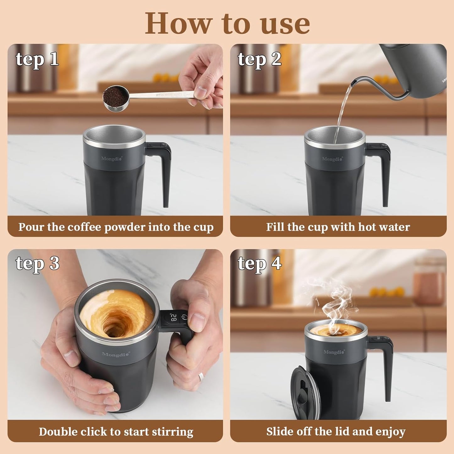 Magic Stirring Coffee Mug