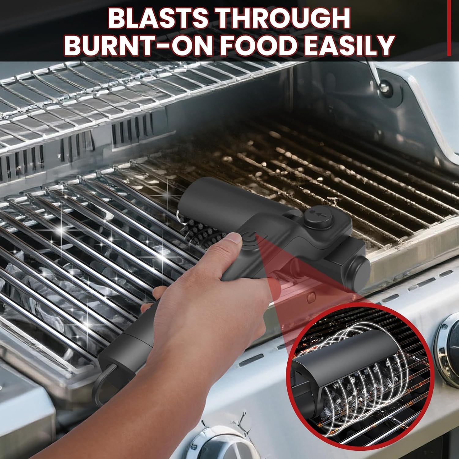 Cordless Electric BBQ Grill Cleaner — home decor (view 4)