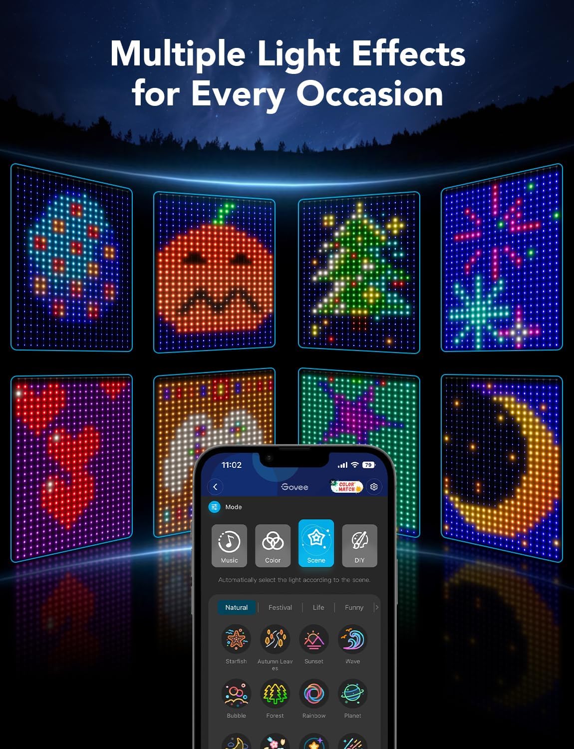 Smart Curtain Lights