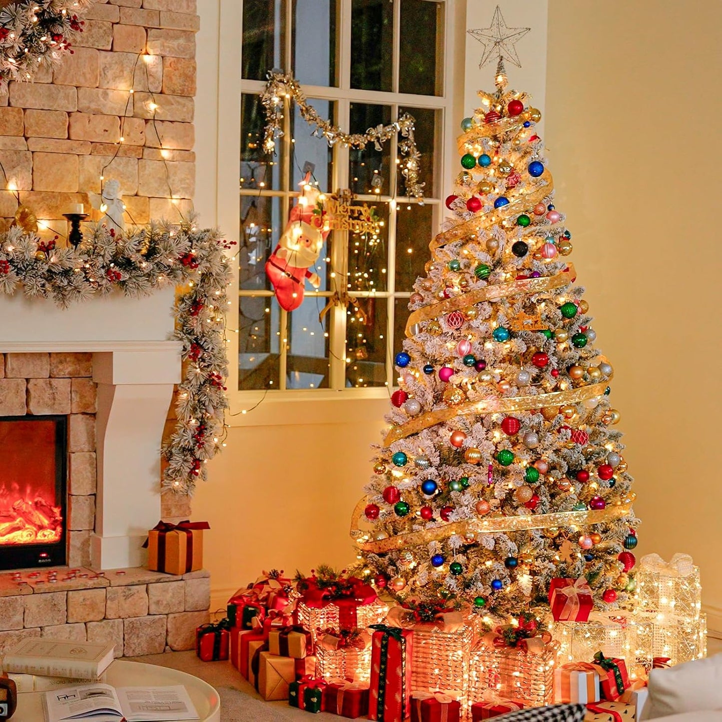 Snowy Glow Christmas Tree