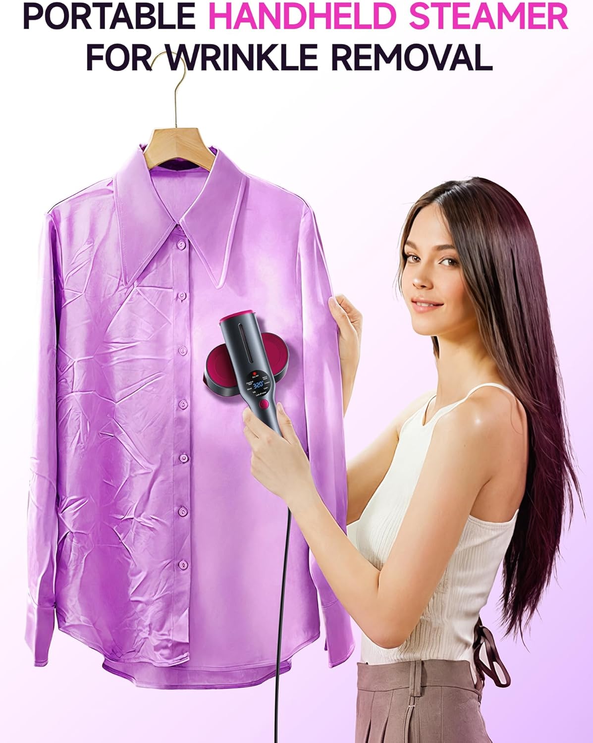 QuickFold Pro Travel Garment Steamer