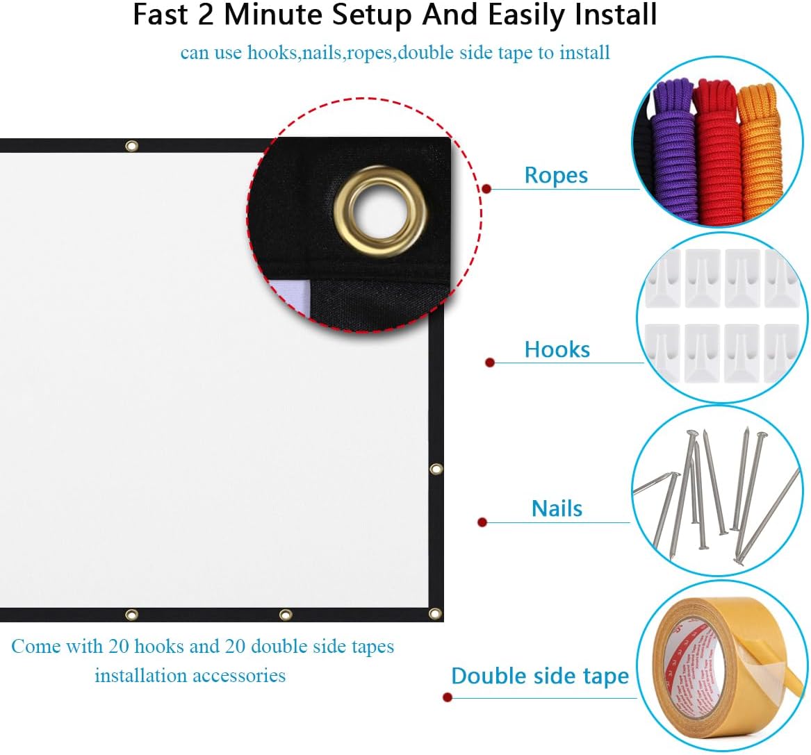 Foldable Home Theater Screen