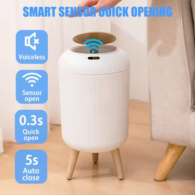 Smart trash can with sensor - premium technology