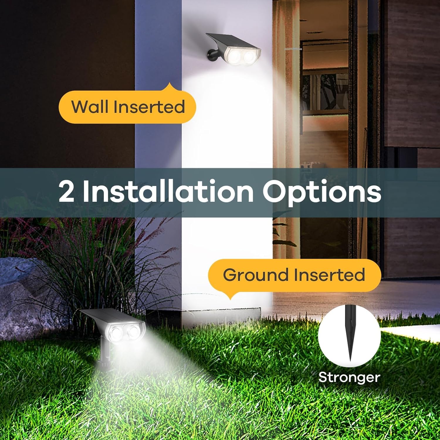 BrightRay Solar Spot Garden Light — home decor (view 12)