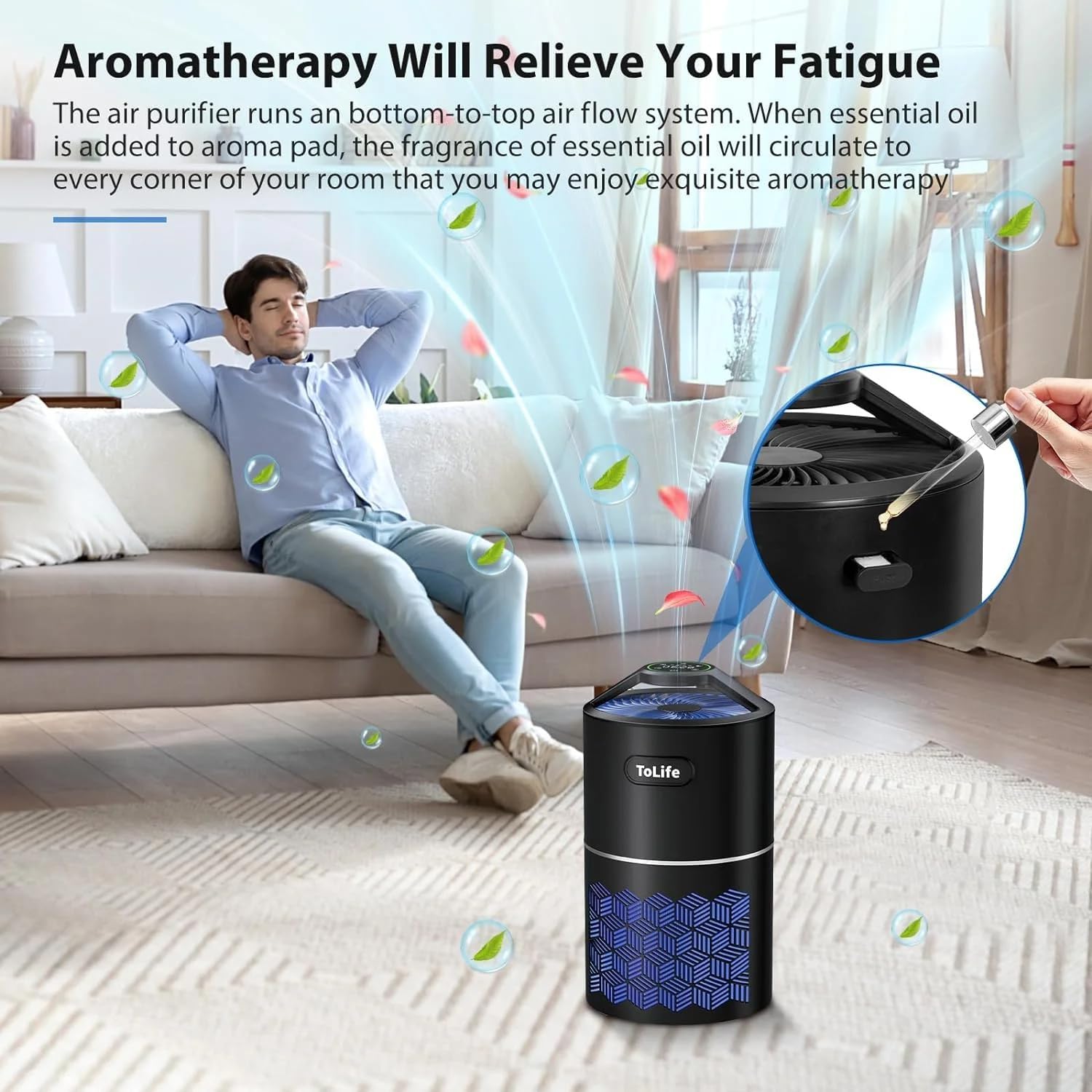 Tolife Home Air Purifier — home decor (view 6)