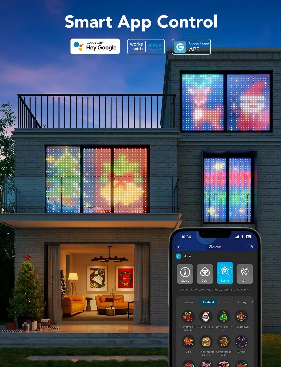 Smart Curtain Lights — home decor (view 4)