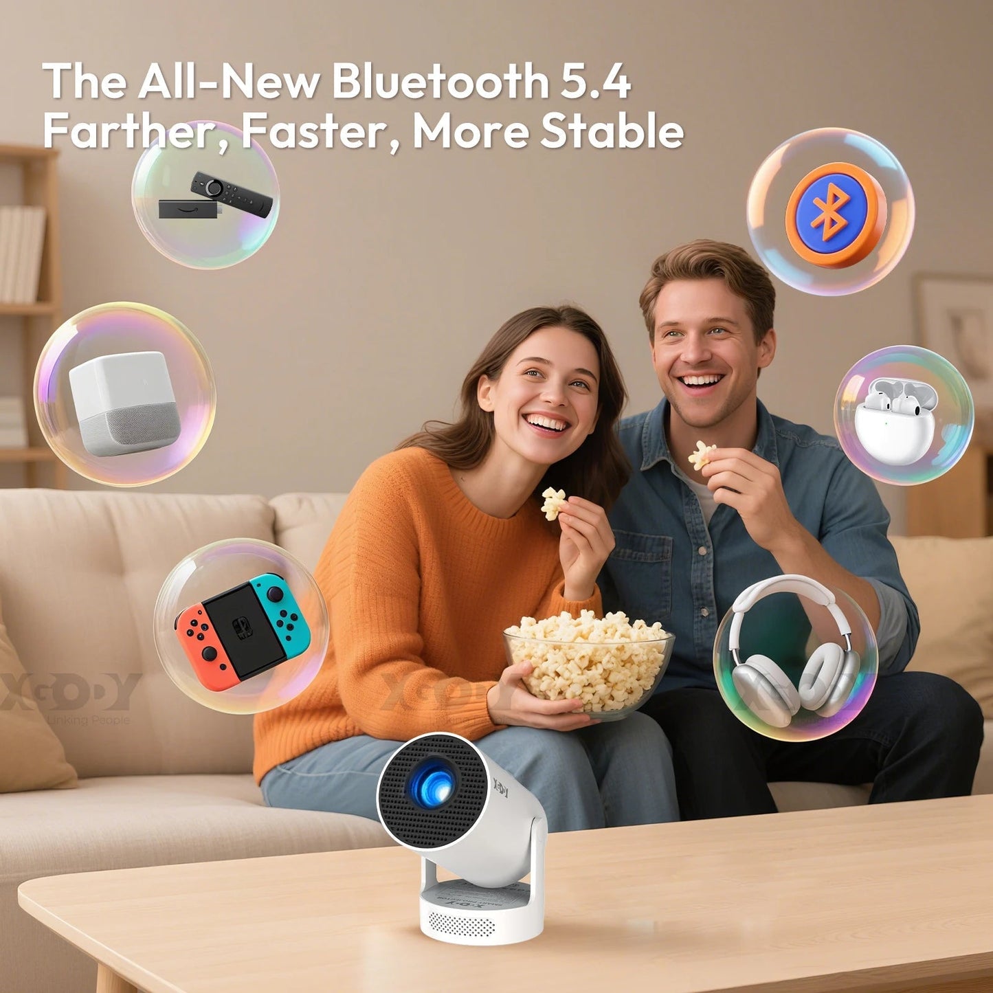 Smart Projector 4k With Wifi And Bluetooth