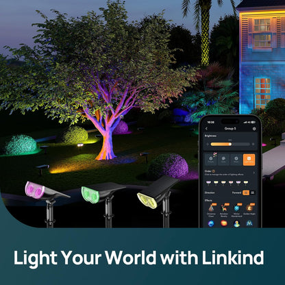 Linkind Smart Solar Spotlights — home decor (view 9)