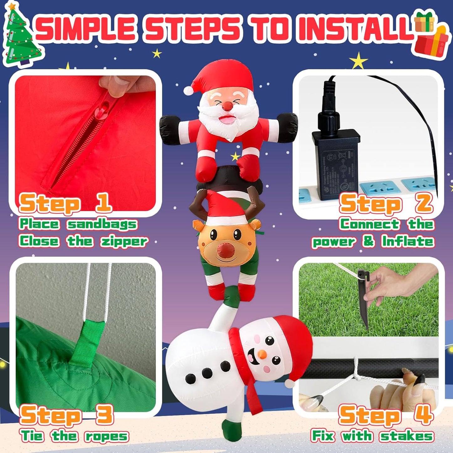 Festive Climbing Santa Fun