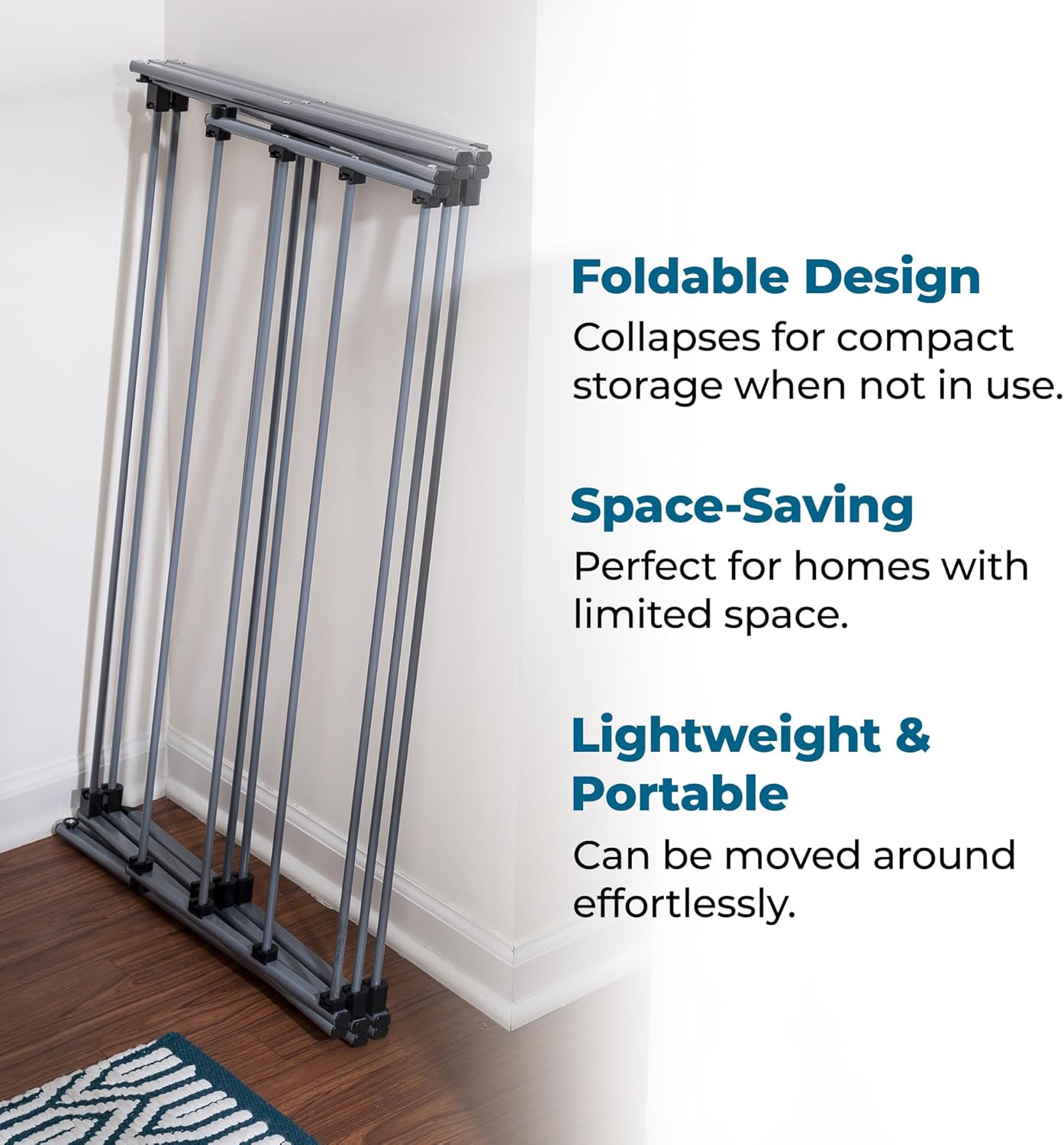 Space-Saving Clothes Drying Rack