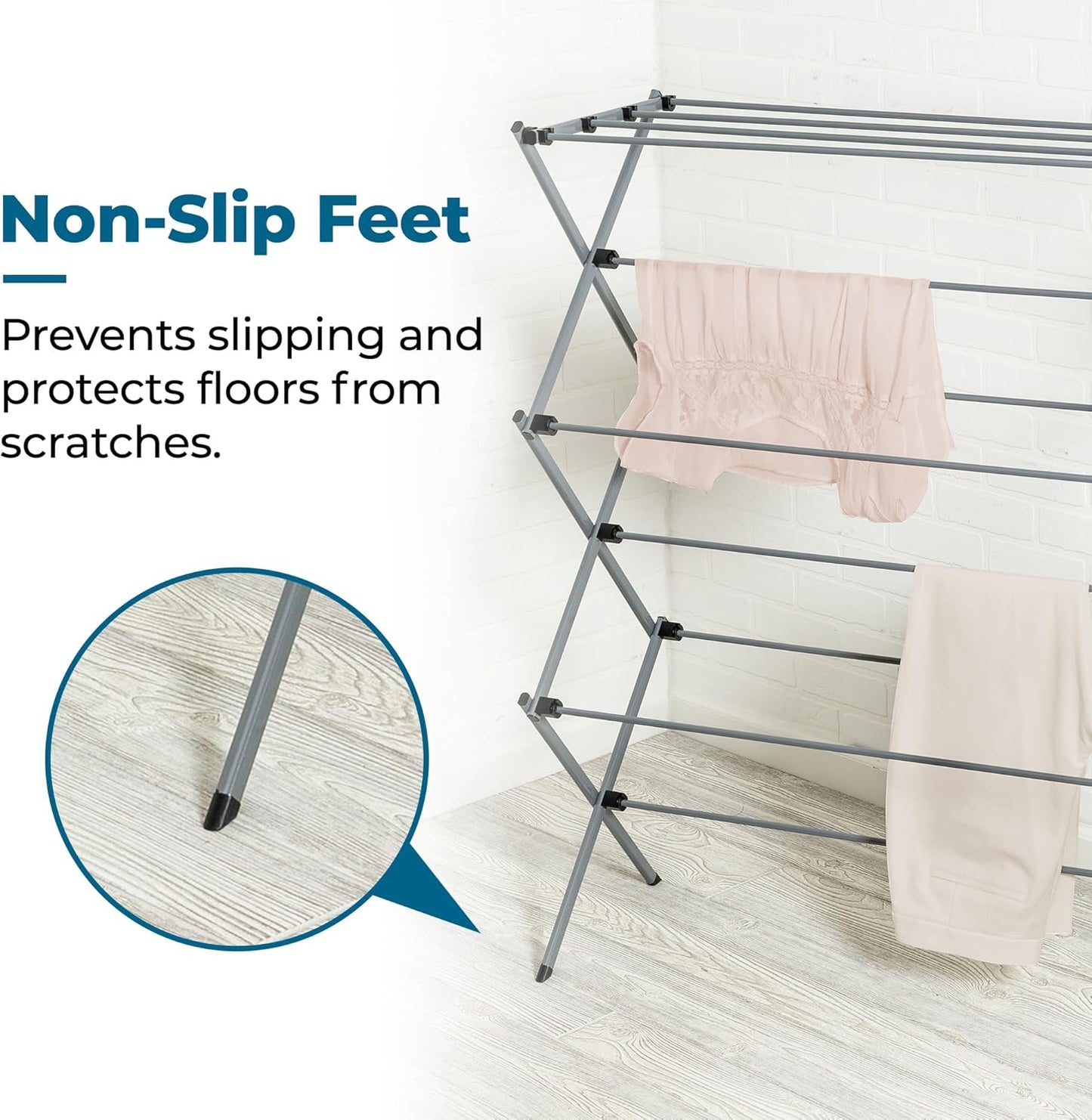 Space-Saving Clothes Drying Rack