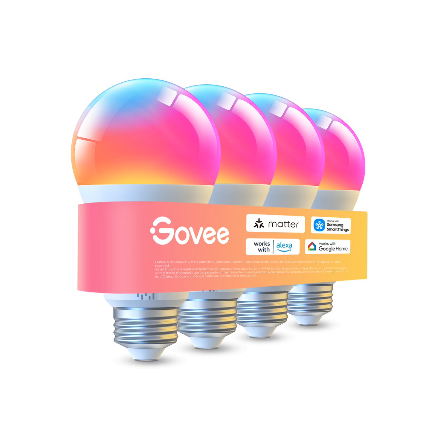 Govee A19 Smart LED Light Bulbs E26 1000lm