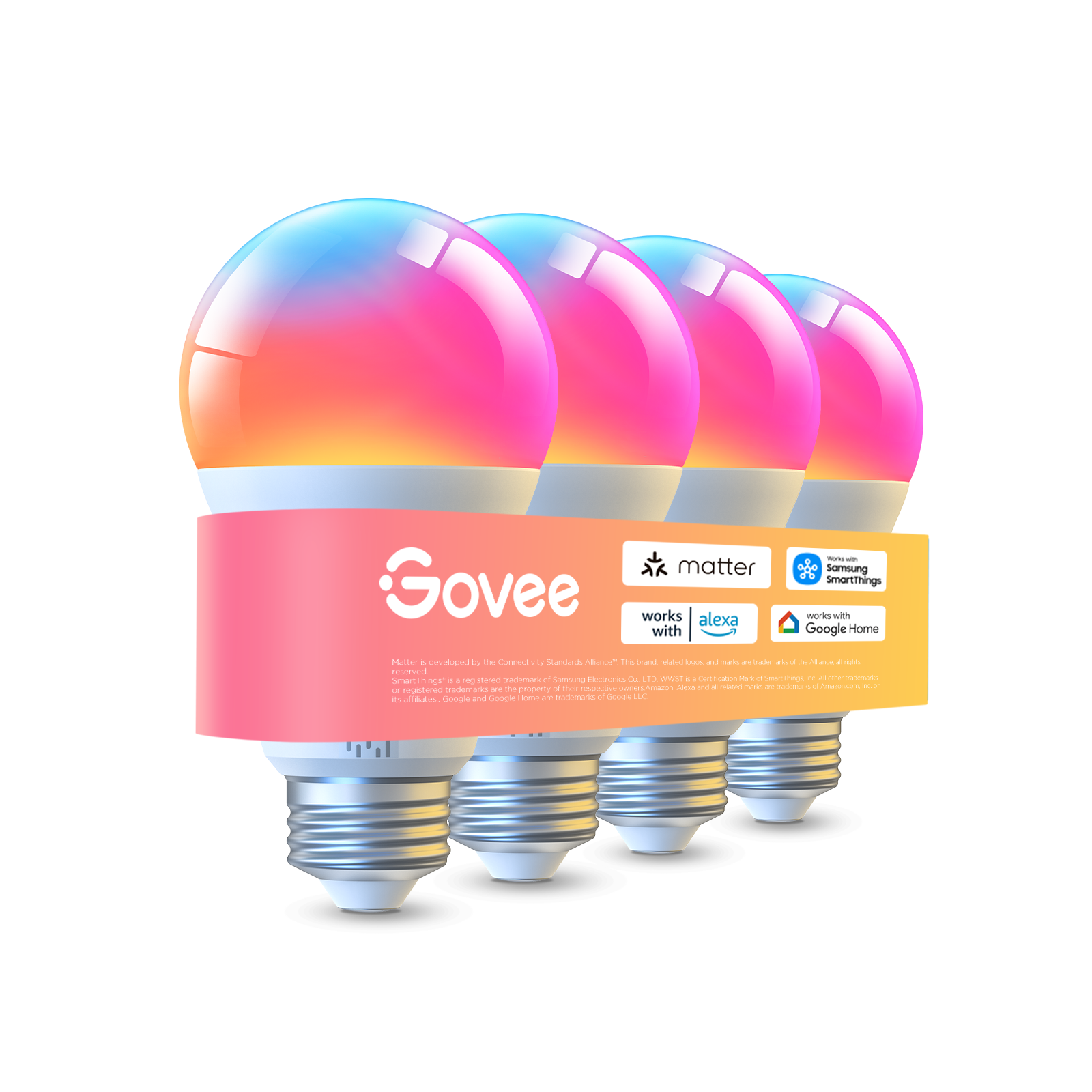 Govee A19 Smart LED Light Bulbs E26 1000lm