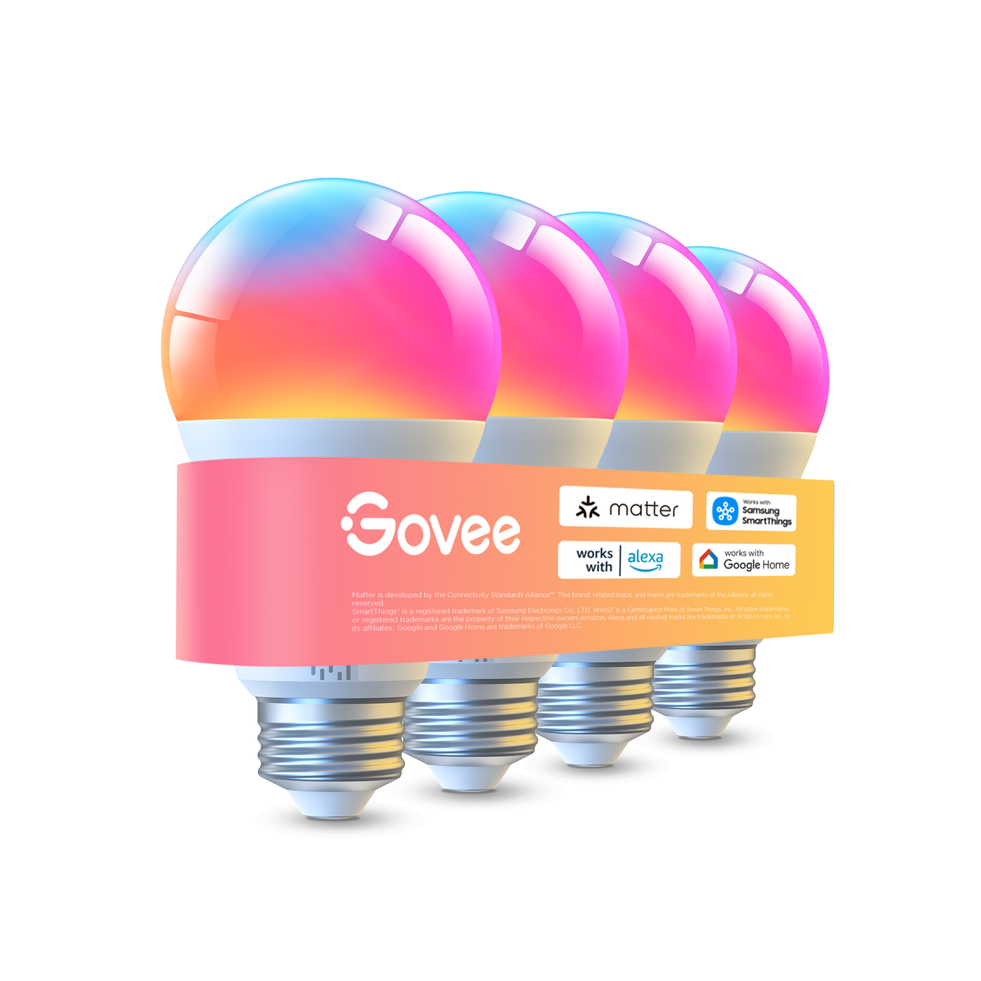 【Business Only】Govee A19 Smart LED Light Bulbs E26 1000lm